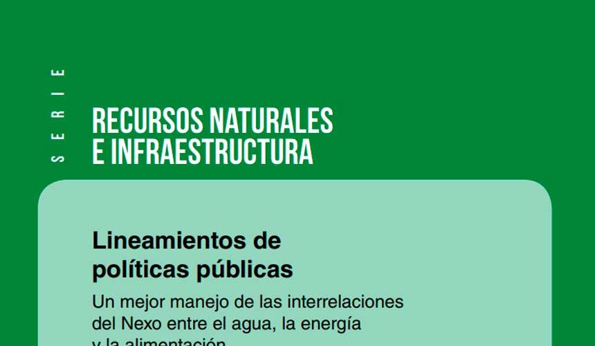 Lineamientos de políticas públicas: un mejor manejo de las interrelaciones del Nexo entre el agua, la energía y la alimentación