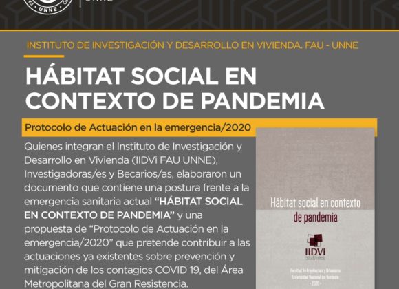 Argentina – IIDVi (UNNE): Hábitat Social en contexto de pandemia