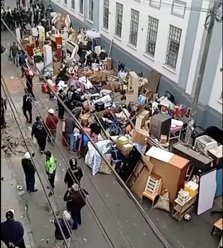 Alto a los desalojos en el Centro Histórico de Lima en el Perú