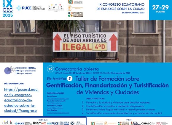 Ecuador –  IX Congreso Ecuatoriano de Estudios sobre la Ciudad