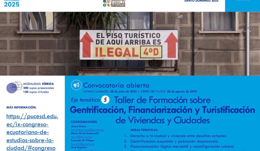 Ecuador –  IX Congreso Ecuatoriano de Estudios sobre la Ciudad