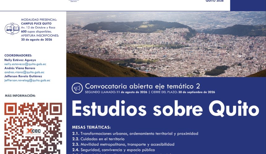 Ecuador – CIVITIC: X Congreso Ecuatoriano de Estudios sobre la Ciudad Ecuador – CIVITIC: X Congreso Ecuatoriano de Estudios sobre la Ciudad